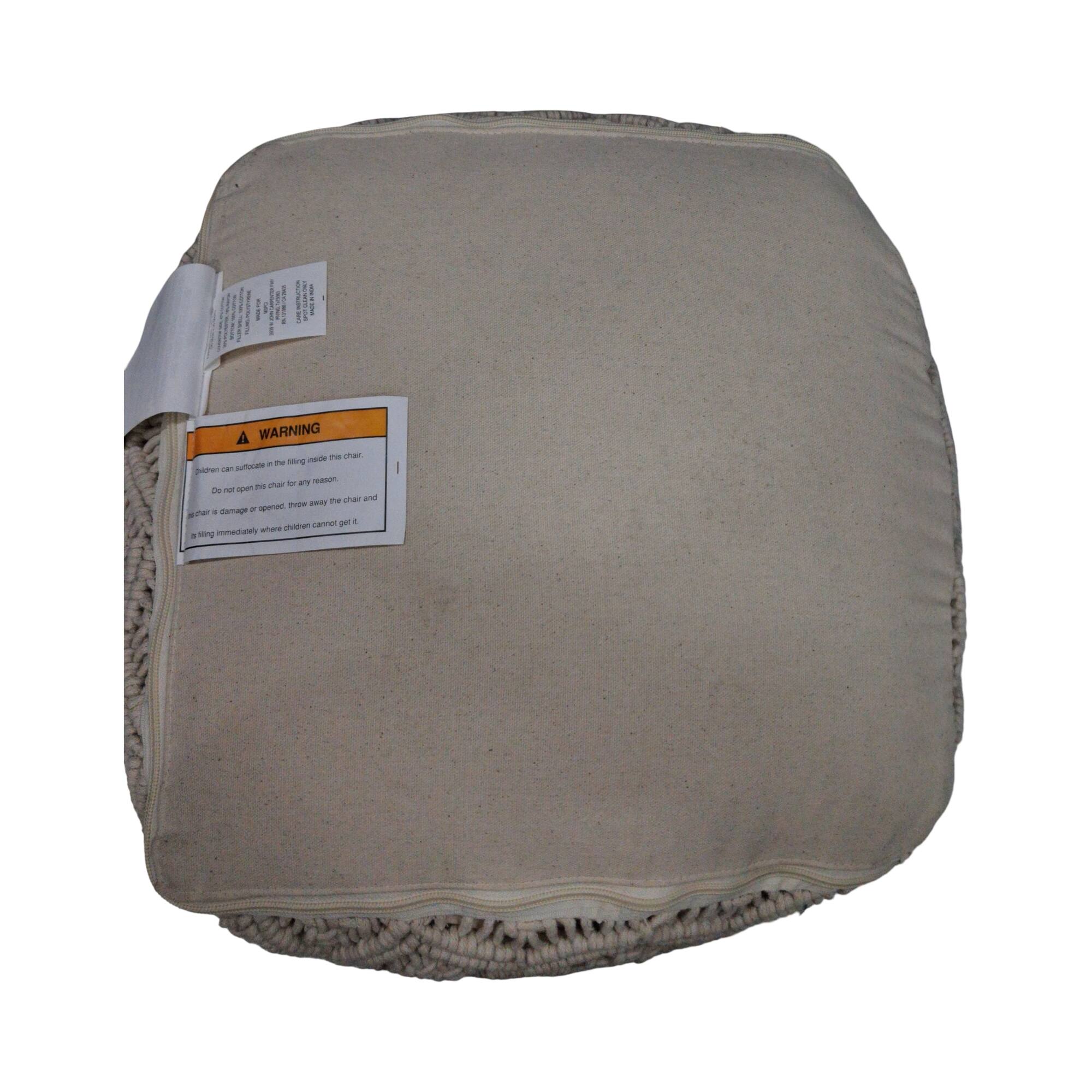 Macrame Decorative Pouf by Ashland®